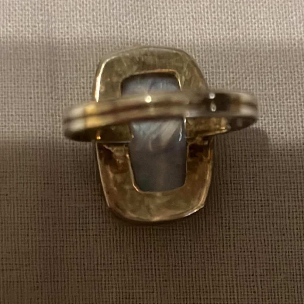 Moonstone Silver Gem Ring - image 4